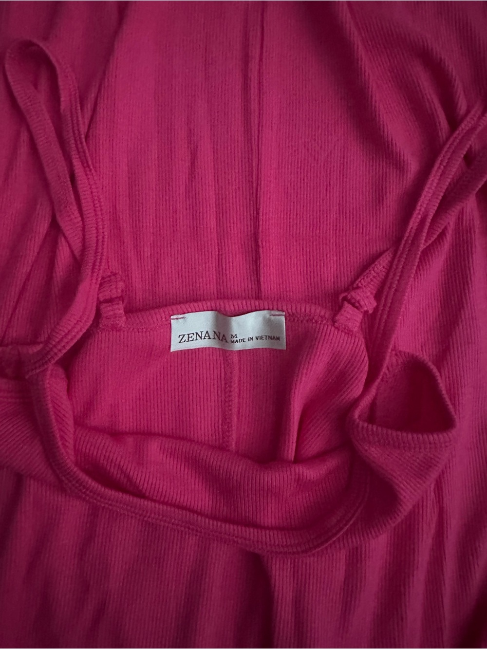 Zenana 💖 Ribbed Bodycon Midi Dress Hot Pink Small, Medium, Large - Picture 5 of 5